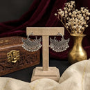 SNERA Classic Oxidised Pearl Hanging Earrings For Women
