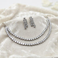  SNERA American Diamond Party Wear Necklace Set  