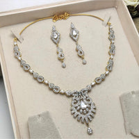  SNERA American Diamond Party Wear Necklace Set  