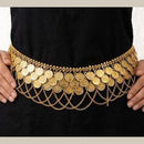 SNERA Designer Gold Plated Waist Belt Kamarband