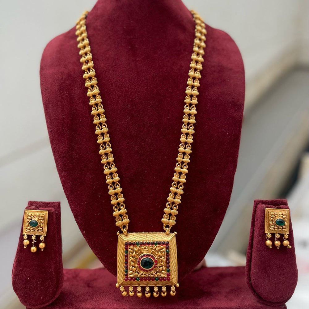 SNERA Timeless Pota Stone And Beads Long Necklace Set