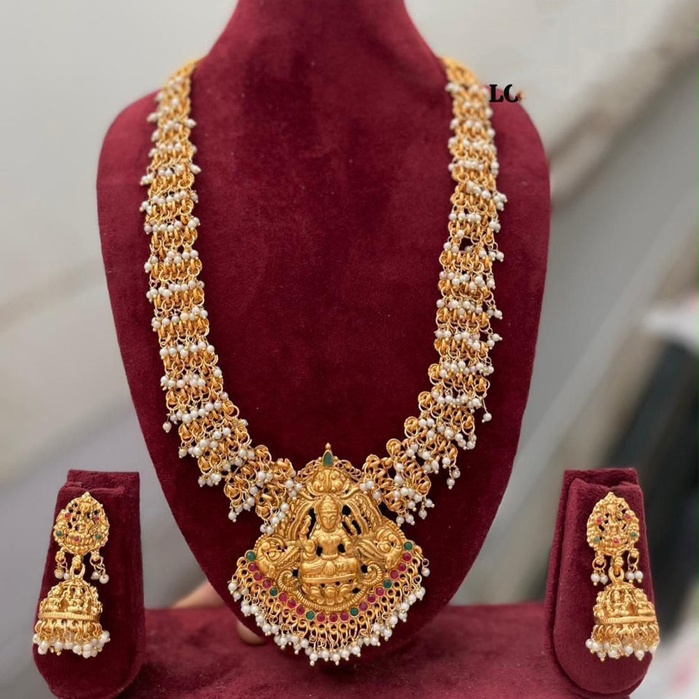 SNERA Timeless Pota Stone And Beads Temple Long Necklace Set