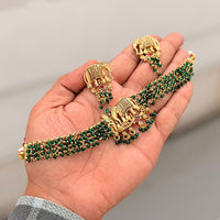 SNERA Ethnic Pota Stone And Pearl Necklace Set