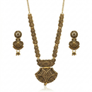 Urthn South Indian Style Antique Gold Plated Pearl Necklace Set  (Pack of 6)