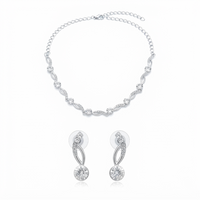 Darshana Jewels Premium Austrian Stone Necklace Set for Women  (Set of 3)