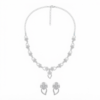 Darshana Jewels Elegant Austrian Stone Party Wear Necklace Set (Set of 3)