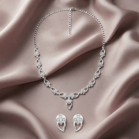 Darshana Jewels Elegant Austrian Stone Party Wear Necklace Set (Set of 3)