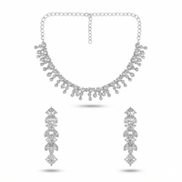 Darshana Jewels Glamorous Austrian Stone  Necklace Set (Set of 3)