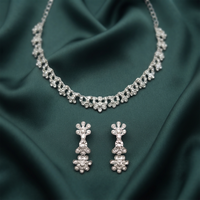 Darshana Jewels Glamorous Austrian Stone  Necklace Set (Set of 3)