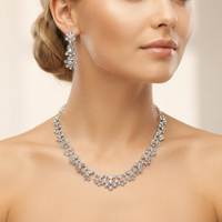 Darshana Jewels Glamorous Austrian Stone  Necklace Set (Set of 3)