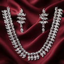Darshana Jewels Glamorous Austrian Stone  Necklace Set (Set of 3)