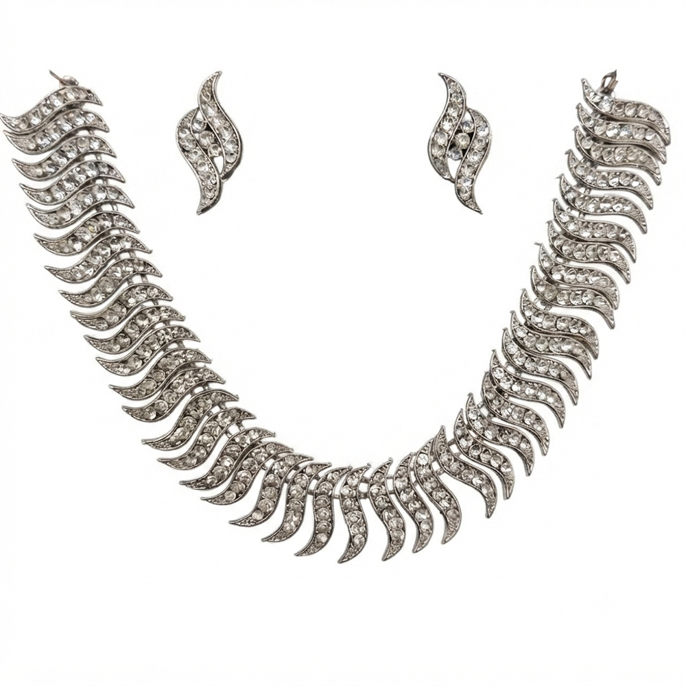 Darshana Jewels Radiant Austrian Stone Fashion Necklace Set (Set of 3)
