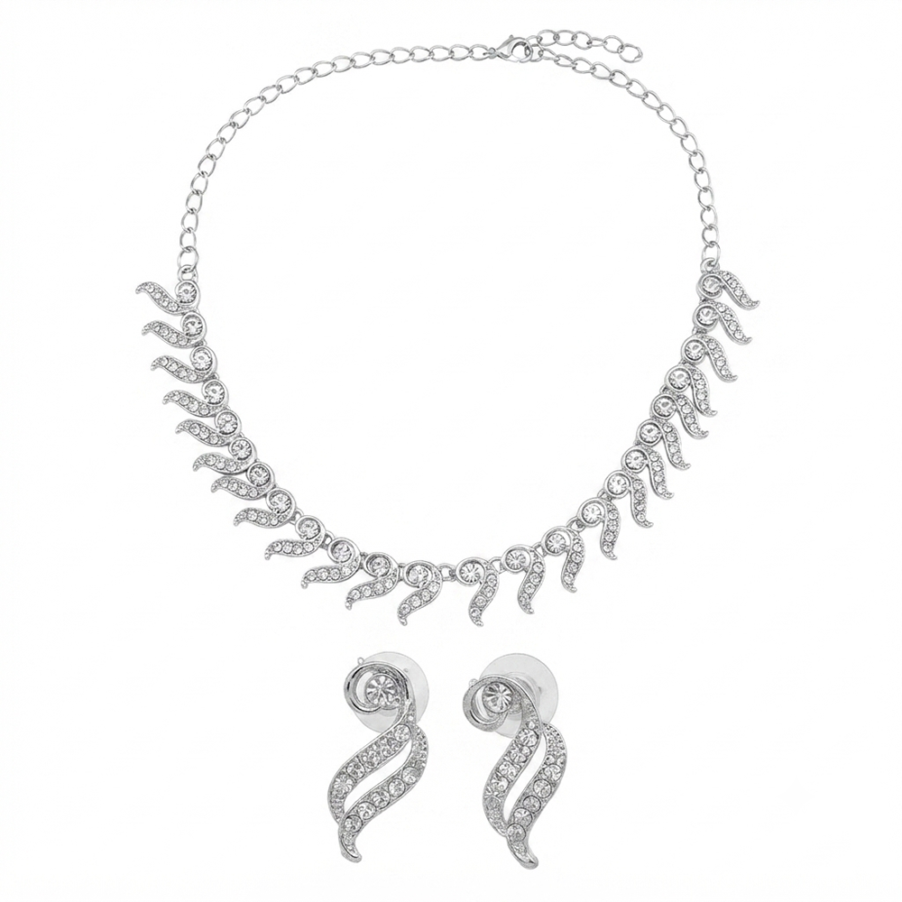 Darshana Jewels Festive Austrian Stone Statement Jewellery Set (Set of 3)