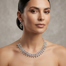 Darshana Jewels Designer Austrian Stone Statement Necklace Set (Set of 3)