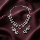 Darshana Jewels Designer Austrian Stone Statement Necklace Set (Set of 3)