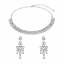 Darshana Jewels Designer Austrian Stone Statement Necklace Set (Set of 3)