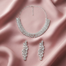 Darshana Jewels Designer Austrian Stone Statement Necklace Set (Set of 3)