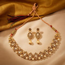 Darshana Jewels Designer Austrian Stone Pota Stone & Pearl Necklace Set for Women(Pack of 3)