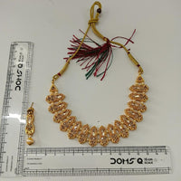 Darshana Jewels Traditional Pota Stone Austrian Stone & Pearl Necklace Set for Women (Pack of 3)