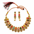 Darshana Jewels Fashion Austrian Stone Pota Stone Pearl Necklace Set for Women (Pack of 3)