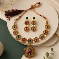 Urthn Beautiful Crystal & Austrian Stone Jewellery Set for Women Festive & Special Occasions