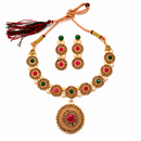 Urthn Beautiful Crystal & Austrian Stone Jewellery Set for Women Festive & Special Occasions(Pack of 3)