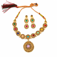 Urthn Beautiful Crystal & Austrian Stone Jewellery Set for Women Festive & Special Occasions(Pack of 3)