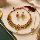 Urthn Beautiful Crystal & Austrian Stone Jewellery Set for Women Festive & Special Occasions