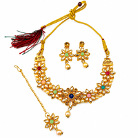 Urthn Beautiful Crystal & Austrian Stone Jewellery Set for Women Festive & Special Occasions(Pack of 3)