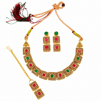 Urthn Beautiful Crystal & Austrian Stone Jewellery Set for Women Festive & Special Occasions(Pack of 3)