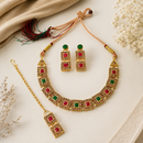 Urthn Beautiful Crystal & Austrian Stone Jewellery Set for Women Festive & Special Occasions