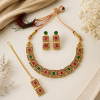 Urthn Beautiful Crystal & Austrian Stone Jewellery Set for Women Festive & Special Occasions