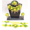 Kavya's Kreation Flower Necklace Set for Haldi Ceremony Combo Set