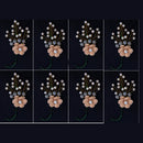 Kavya's Kreation Designer Floral Hair Brooch Combo