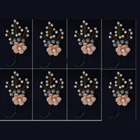 Kavya's Kreation Designer Floral Hair Brooch Combo