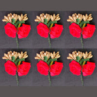 Kavya's Kreation Designer Floral Hair Brooch Combo