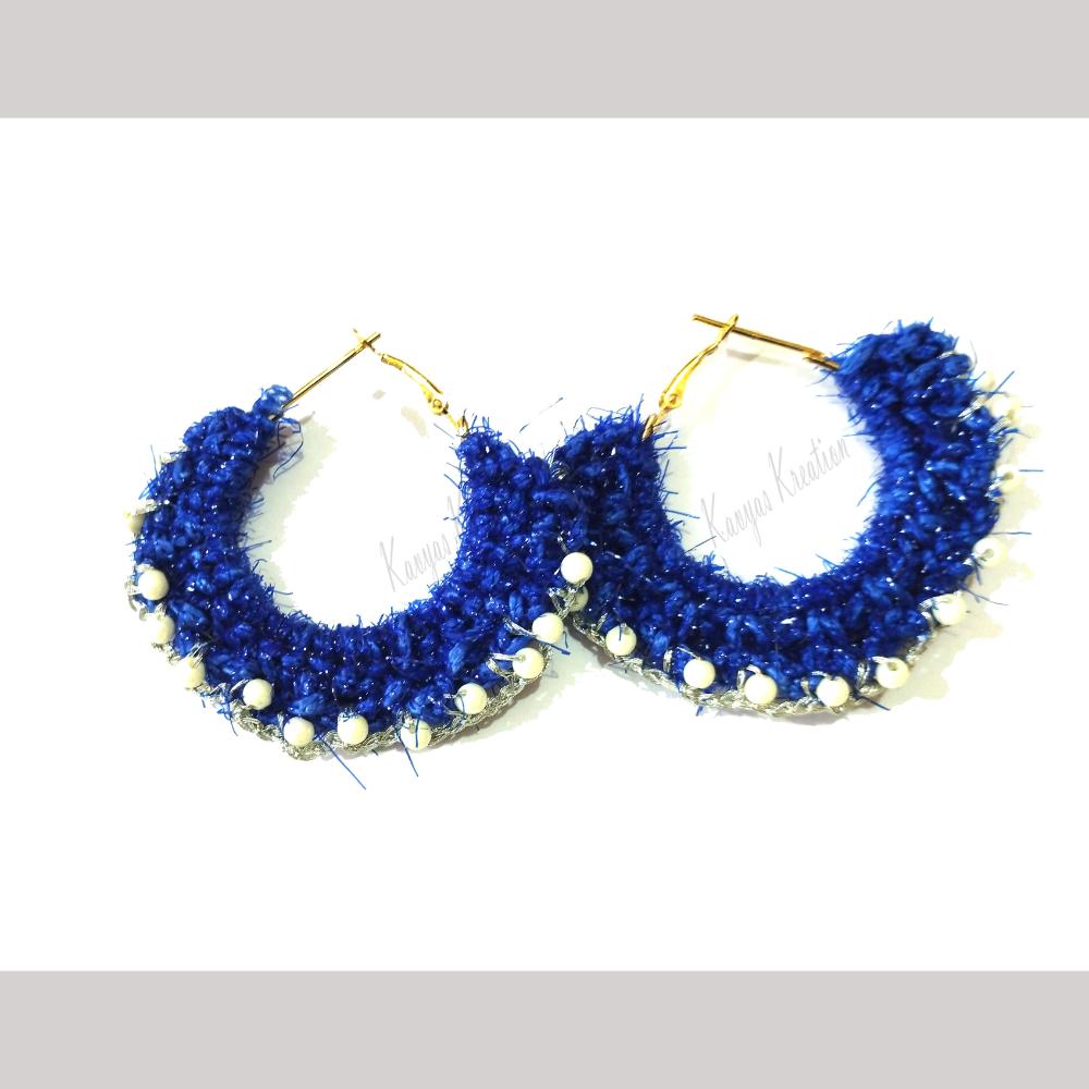 Kavya's Kreation Handmade Thread Dangler Earrings