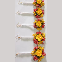 Kavya's Kreation Pearl Floral Mangtikka