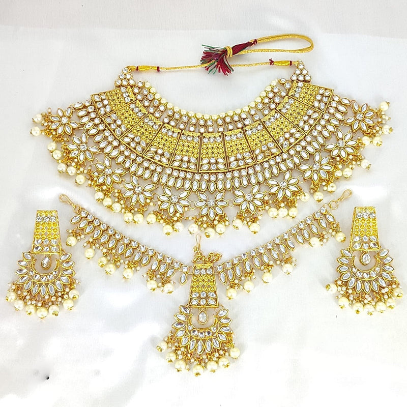 Everlasting Quality Jewels Gold Plated Crystal Choker Necklace Set
