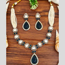 Everlasting Quality Jewels 2 Tone Plated Crystal And Austrain Stone Necklace Set