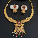 Everlasting Quality Jewels Gold Plated Pota Stone And Beads Necklace Set