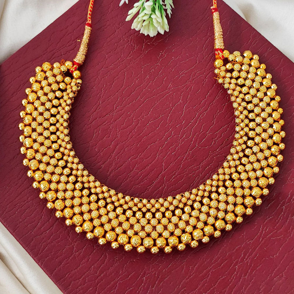 Everlasting Quality Jewels Gold Plated Pota Stone Necklace  