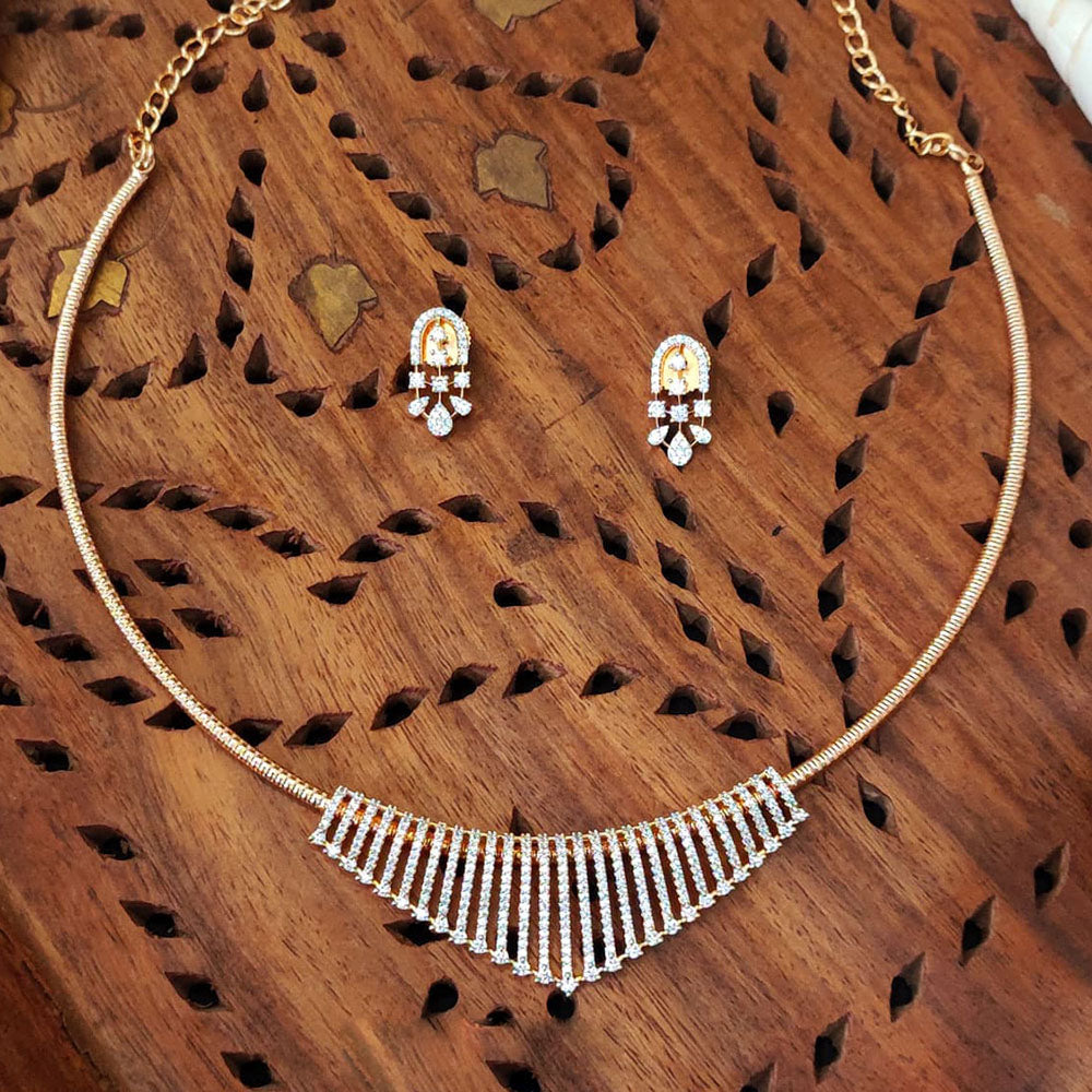 Everlasting Quality Jewels Gold Plated Austrian Stone Necklace Set 