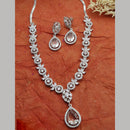 Everlasting Quality Jewels Gold Plated American Diamond Necklace Set 
