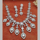 Everlasting Quality Jewels Gold Plated American Diamond Necklace Set 