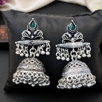 Everlasting Quality Jewels Oxidised Plated Dangler Jhumki Earrings
