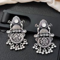 Everlasting Quality Jewels Lightweight Oxidised Pota Stone Dangler Earrings
