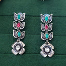 Everlasting Quality Jewels Lightweight Oxidised Pota Stone Dangler Earrings