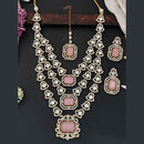 Everlasting Quality Jewels Polki Kundan Multi Layer Necklace Set