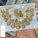 Everlasting Quality Jewels Pearl and Kundan Floral Necklace Set 